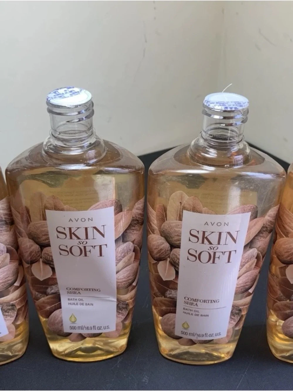 Avon Skin So Soft Comforting Shea Bath Oil (Lot of 4) 500ml/16.9oz